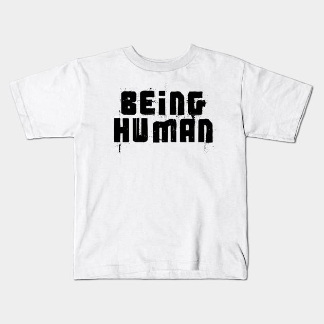 Being human on pride month Kids T-Shirt by Jhontee